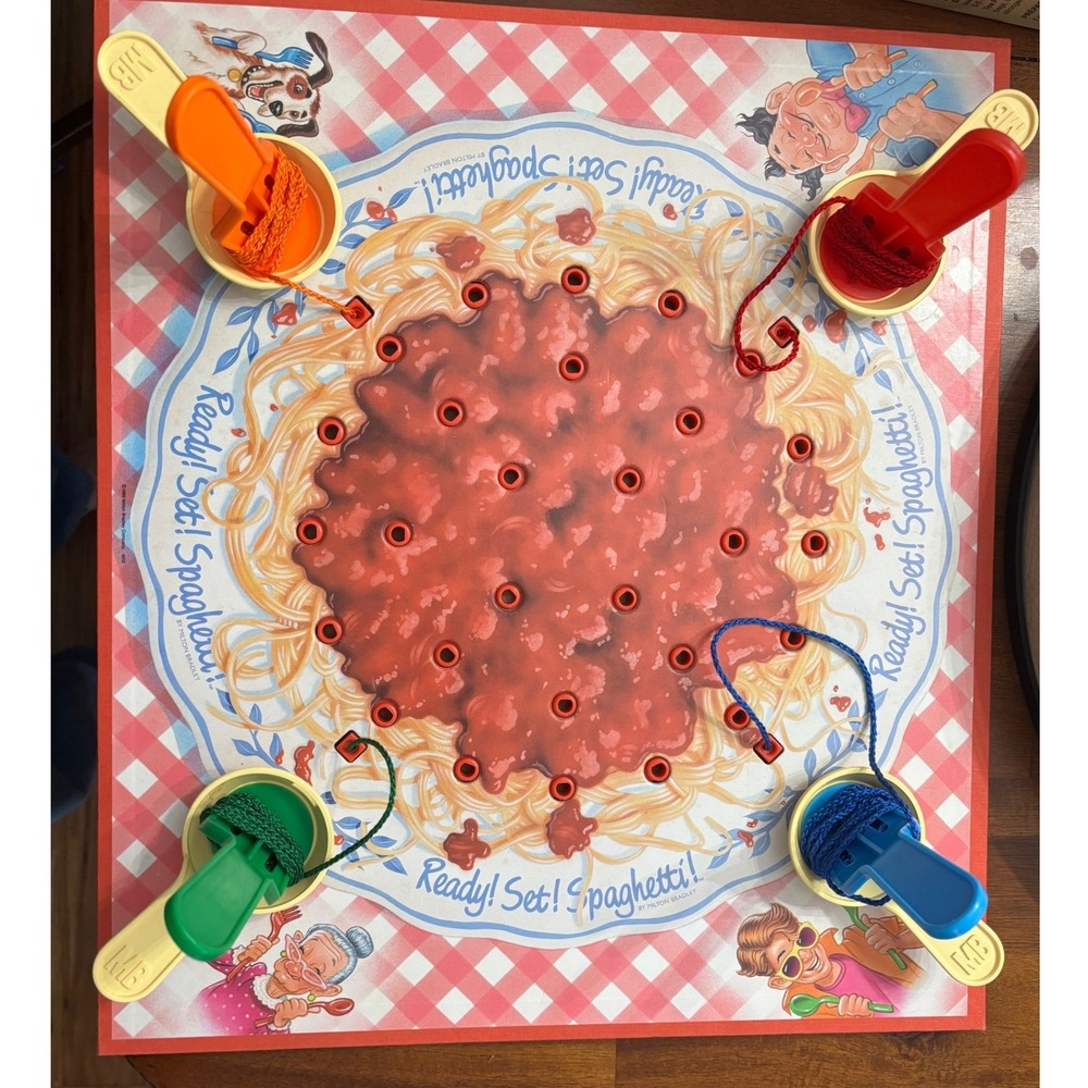 Vintage 1989 Milton Bradley Ready Set Spaghetti Board Game Replacement Parts